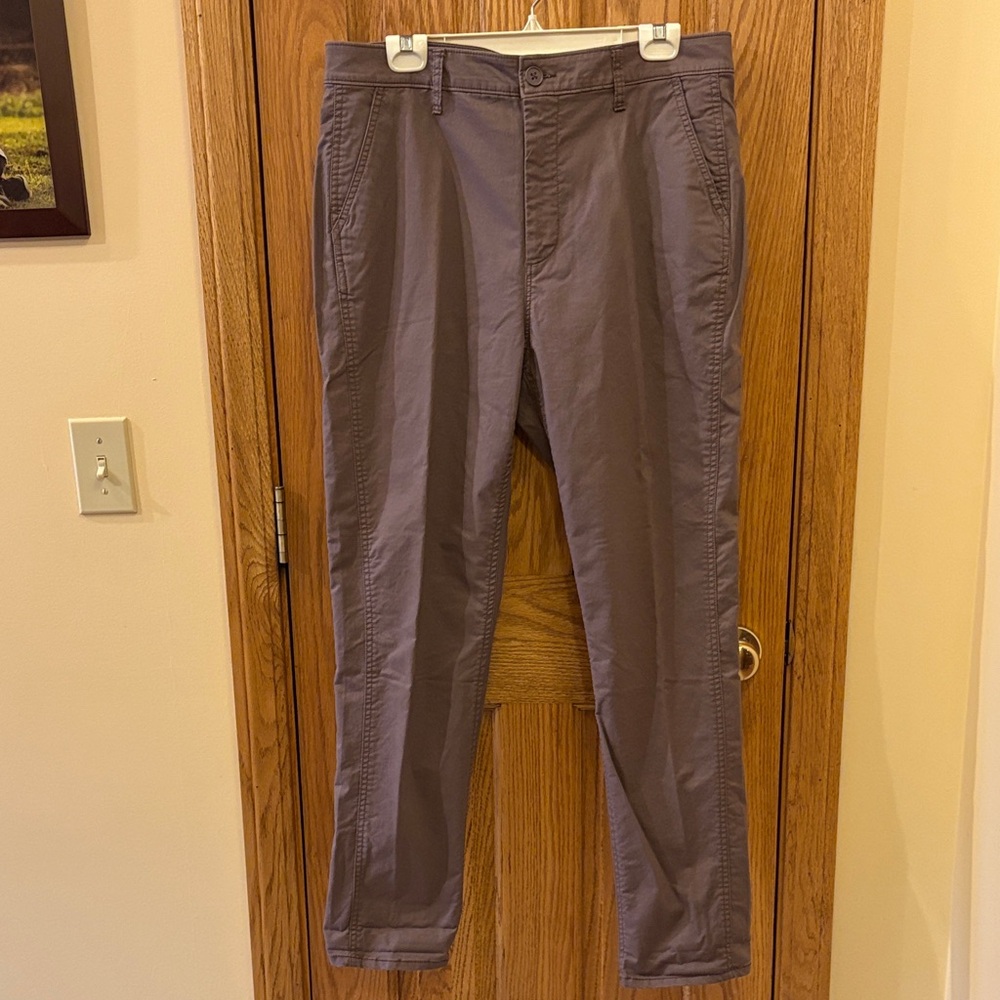 Old Navy Women's Straight Leg Pants - Taupe/Purple/Gray